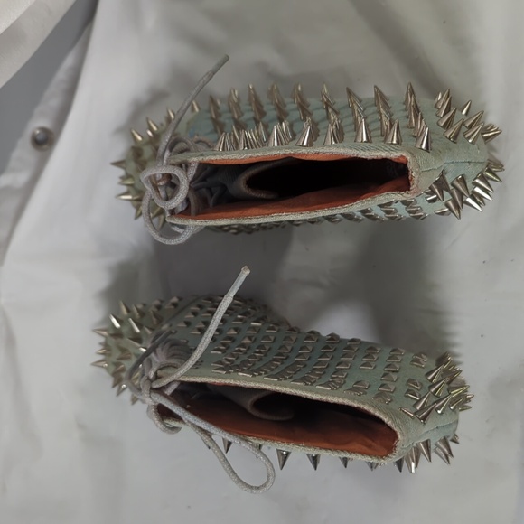 Jeffrey Campbell denim Lita spike shoes size 7.5M - Picture 6 of 13